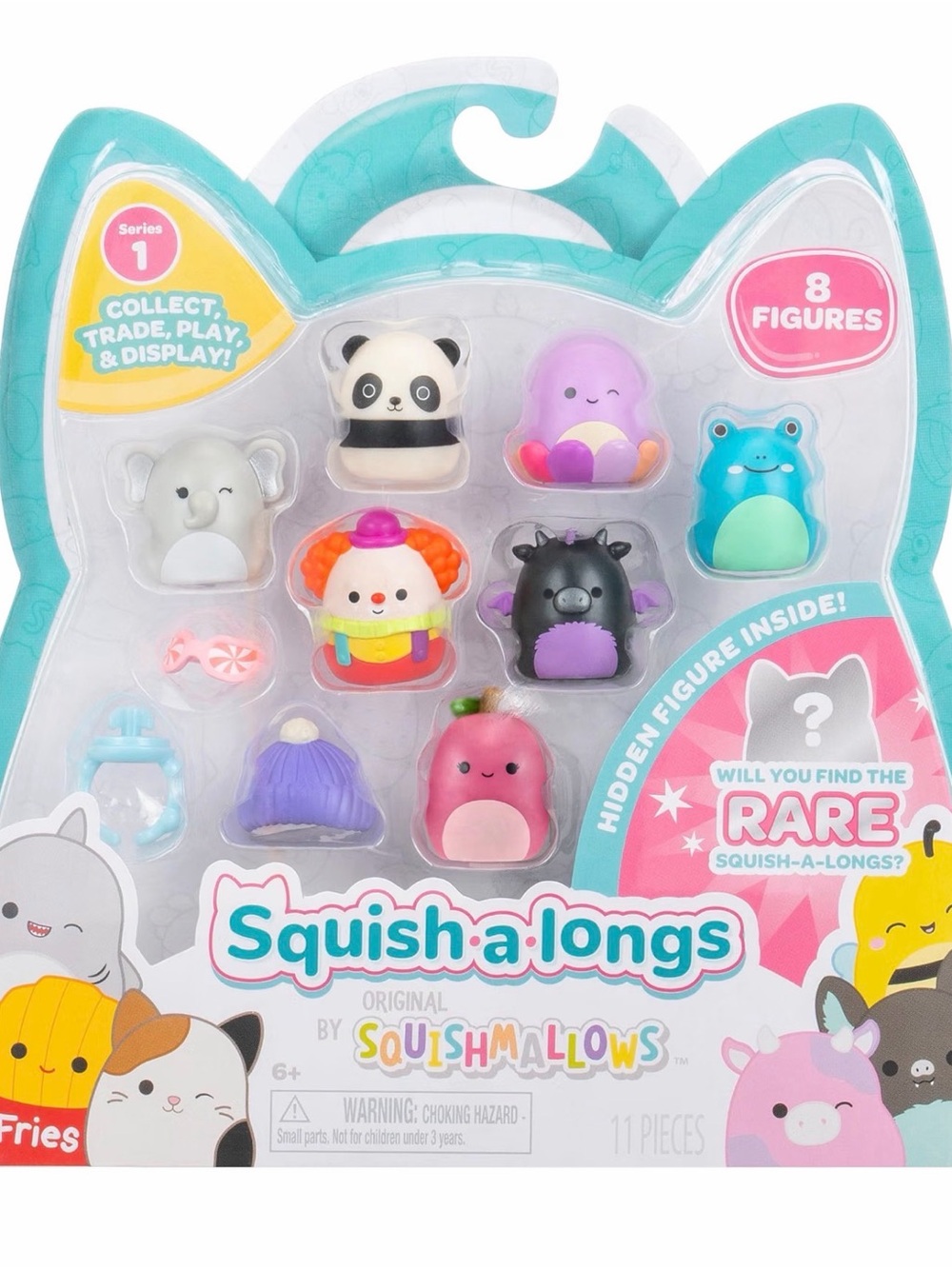 Squishmallows Squish-a-longs Mini Figure 8 Pack